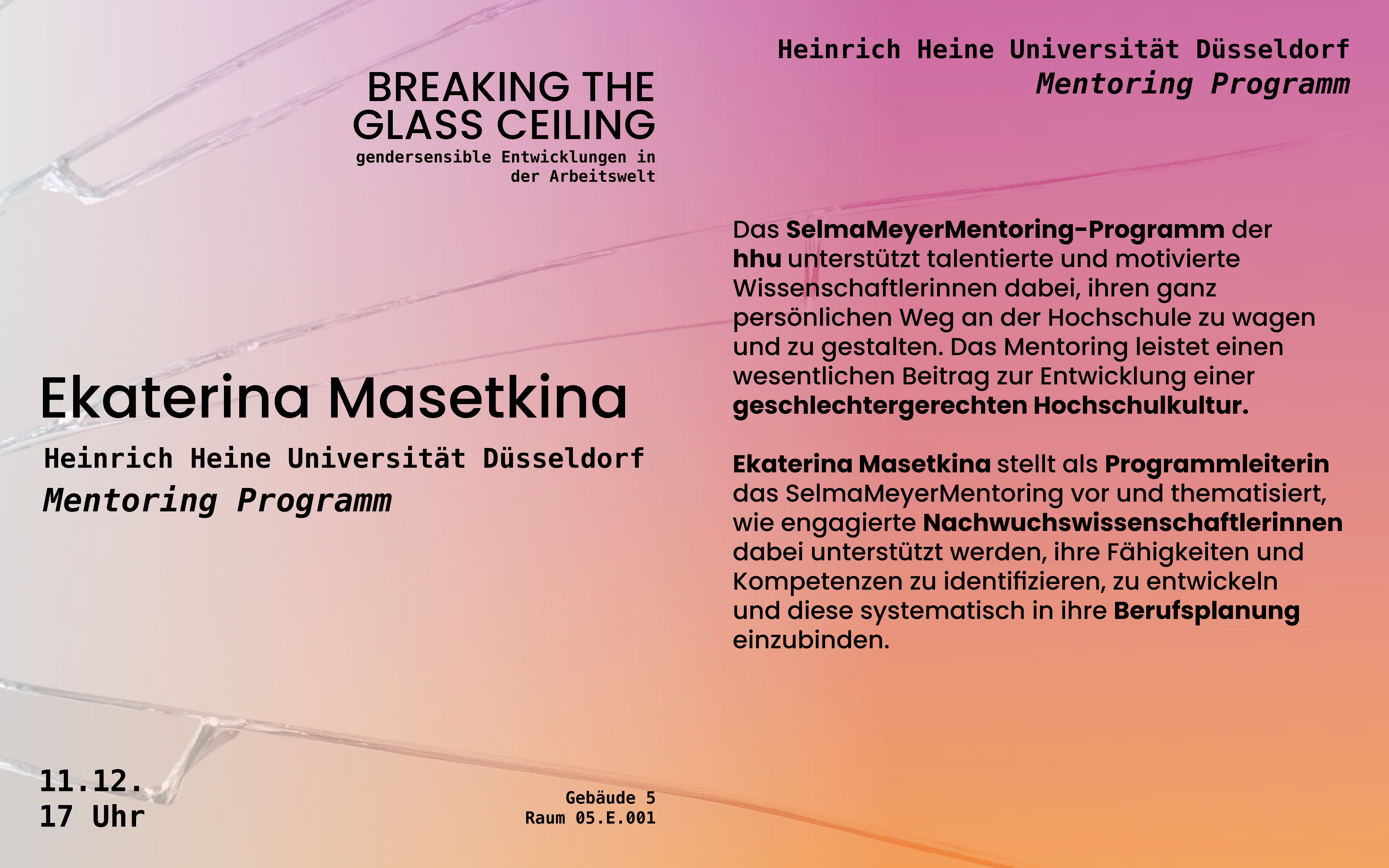 Poster der Veranstaltung